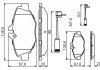 Колодка торм. диск. MB E-CLASS (W211), E-CLASS KOMBI (S211) передн. BOSCH 0 986 494 285 (фото 2)