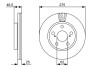 Диск тормозной TOYOTA RAV 4 III (XA3) 2.4 VVTI, 4WD 05- передн. BOSCH 0 986 479 428 (фото 1)