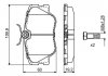 Колодка торм. диск. MB 190 (W201), E-CLASS (W124) передн. BOSCH 0 986 469 410 (фото 2)