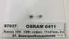 Лампа софітних допоміж. освітлення C10W 12V 10W SV8.5-8 OSRAM 6411 (фото 1)