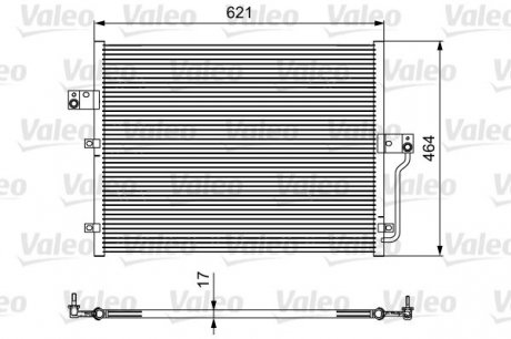 Конденсатор (радіатор) кондиціонера Valeo 814441