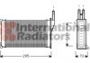 Радиатор отопителя ESCORT 5-6/SCORPIO/SIERRA VAN WEZEL 18006098 (фото 3)