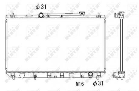 Радіатор NRF 53307 (фото 1)