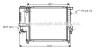 Радіатор охолодження двигуна BMW316/8/20/5 E36 MT 90- (Ava) AVA COOLING BW2124 (фото 1)