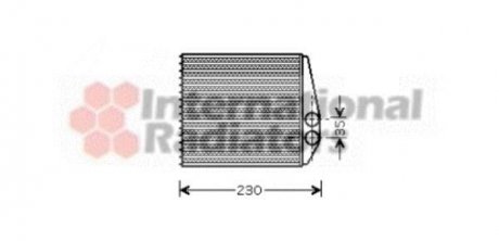 Радиатор отопителя VECTRA C/SIGNUM/SB9-3 02- VAN WEZEL 37006355 (фото 1)