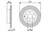 Диск тормозной Nissan PATHFINDER 05- задн. BOSCH 0 986 479 533 (фото 1)