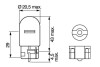 Лампа розжарювання W21W 12V 21W W3x16d ECO BOSCH 1987302822 (фото 1)