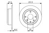 Диск тормозной CHEVROLET LACETTI задн. BOSCH 0 986 479 985 (фото 1)