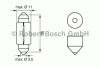 Автолампа C5W SV8,5-8 5 W BOSCH 1987302507 (фото 1)