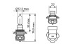 Лампа накалу HIR2 12V 55W PX22D BOSCH 1987302026 (фото 1)