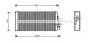 РАДІАТОР ПІЧКИ MB VARIO OM602.984-OM904.964 >1996 174*315*42MM AVA COOLING MS6188 (фото 1)