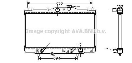 Радиатор охлаждения HONDA ACCORD V (AVA) AVA COOLING HD2071