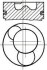 Поршень R.V.I 102.0 MIDR 06.02.26D/H/Q/U/V/W/X NURAL 87-522900-30 (фото 1)