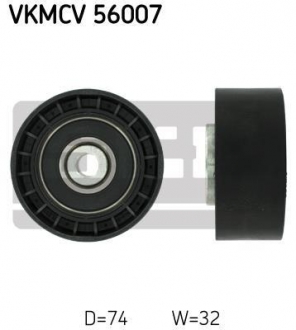 Паразитний / ведучий ролик, поліклиновий ремінь SKF VKMCV 56007 (фото 1)