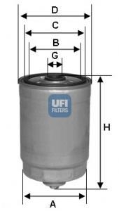 Топливный фильтр UFI 24.378.00 (фото 1)
