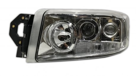 Фара головного світла р/керування біла з протитуманкою, з ксеноновою лампою та баластом LH Renault new Premium e-mark, TANGDE TD01-58-010AXL