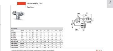 Фітінг трійник метал 3X D8MM аварійне гайка внутрішня D6MM Турция 1540 8/6 (фото 1)