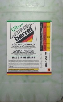 Концентрат охолодж рідини -80С 20L GREEN GERMANY BARREL 80C/20/R/GREEN/BAREL