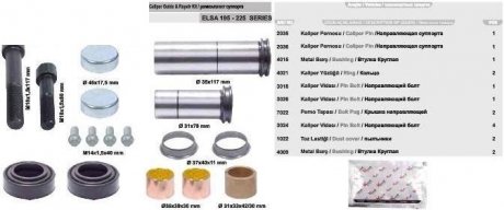 MCK1254 Ремкомплект направляючих суппорта M0107 BENEFIT 3644BEN