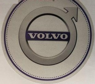 Наклейка люмінесцентна D100MM з логотипом VOLVO WINGMAX UN-100 (фото 1)