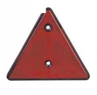 Світловідбивач трикутник з отворами червоний Турция ISS2010 R
