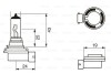 Лампа освітлення H11 24V 70W (цоколь PGJ19-2) BOSCH 1987302481 (фото 1)