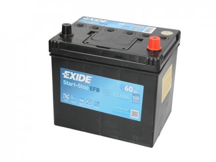 Акумулятор 60Ah-12v START-STOP EFB (230х173х222),R,EN520 Азія EXIDE EL604 (фото 1)