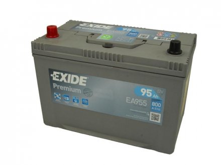 Аккумулятор 95Ah-12v PREMIUM (302х171х222),L,EN800 EXIDE EA955
