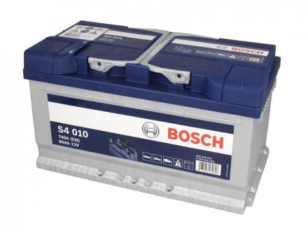Аккумулятор 80Ah-12v (S4010) (315x175x175),R,EN740 BOSCH 0092S40100 (фото 1)