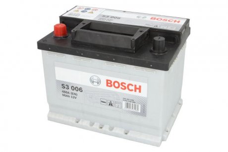 Аккумулятор 56Ah-12v (S3006) (242x175x190),L,EN480 BOSCH 0092S30060