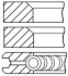 Кольца поршневые MB 87,00 OM615 2,0D/2,2D GOETZE 08-170700-10 (фото 1)