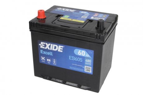Аккумулятор 60Ah-12v EXCELL(230х172х220),L,EN480 EXIDE EB605