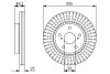 Диск тормозной TOYOTA PRIUS передн. BOSCH 0 986 479 663 (фото 1)