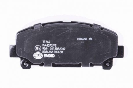 Гальмівні колодки дискові перед.(автомат) Honda Accord 08- HELLA 8DB355013-881