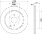 Тормозной диск зад. Navara/Pathfinder 05- 2.5-4.0 (PRO) HELLA 8DD355115-851 (фото 1)