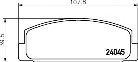 Тормозные колодки зад. Mazda 323/626 94-04 (akebono) HELLA 8DB355011-131