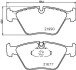 Тормозные колодки перед. BMW 5 (E39) 2.0-3.5i 95-03 HELLA 8DB355010-711 (фото 1)