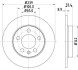 Диск гальмівний зад. (239x33.4) Skoda Octavia 1.9TDi/VW Golf IV 1.9TDi 02- HELLA 8DD355107-461 (фото 1)