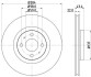 Тормозной диск перед.Doblo/Marea 01- (PRO) HELLA 8DD355102-391 (фото 1)