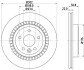 Диск гальмівний Volvo XC60 I 2.0-3.2 05.08-12.17 HELLA 8DD355116-191 (фото 1)