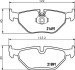 Тормозные колодки зад. BMW 5 (E39) 96-03 HELLA 8DB355007-981 (фото 1)