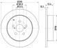 Тормозной диск зад. AVENSIS 03-08 (PRO) HELLA 8DD355111-671 (фото 1)