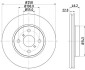 Гальмівний диск перед. Yaris 05- 1.0-1.4 HELLA 8DD355114-311 (фото 1)