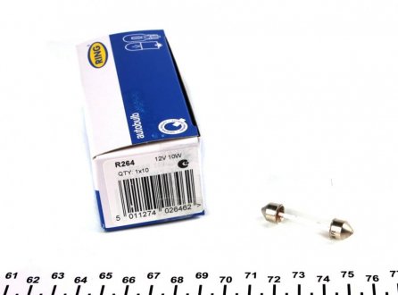 Автолампа C10W S8.5 10 W прозрачная Ring R264