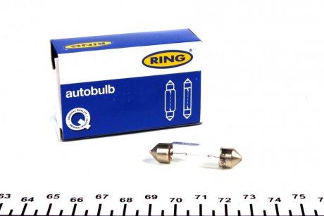 Автолампа C5W S8.5 5 W прозрачная Ring R258
