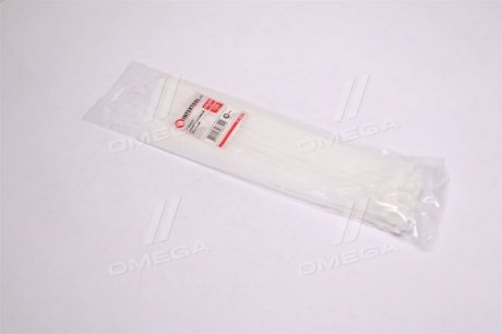 Хомут пластиковый 4,8x350мм, (100 шт/упак), белый(про-во) INTERTOOL TC-4835
