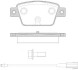 Колодка торм. FIAT MULTIPLA, STILO задн. REMSA 0861.12 (фото 1)