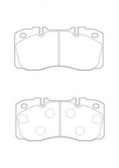 Гальмівні колодки, дискове гальмо (набір) Jurid 2937409560