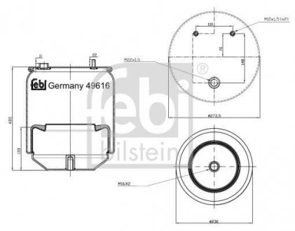 Подушка амортизуюча FEBI BILSTEIN 49616