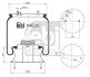 Кожух пневматической рессоры FEBI BILSTEIN 44639 (фото 1)